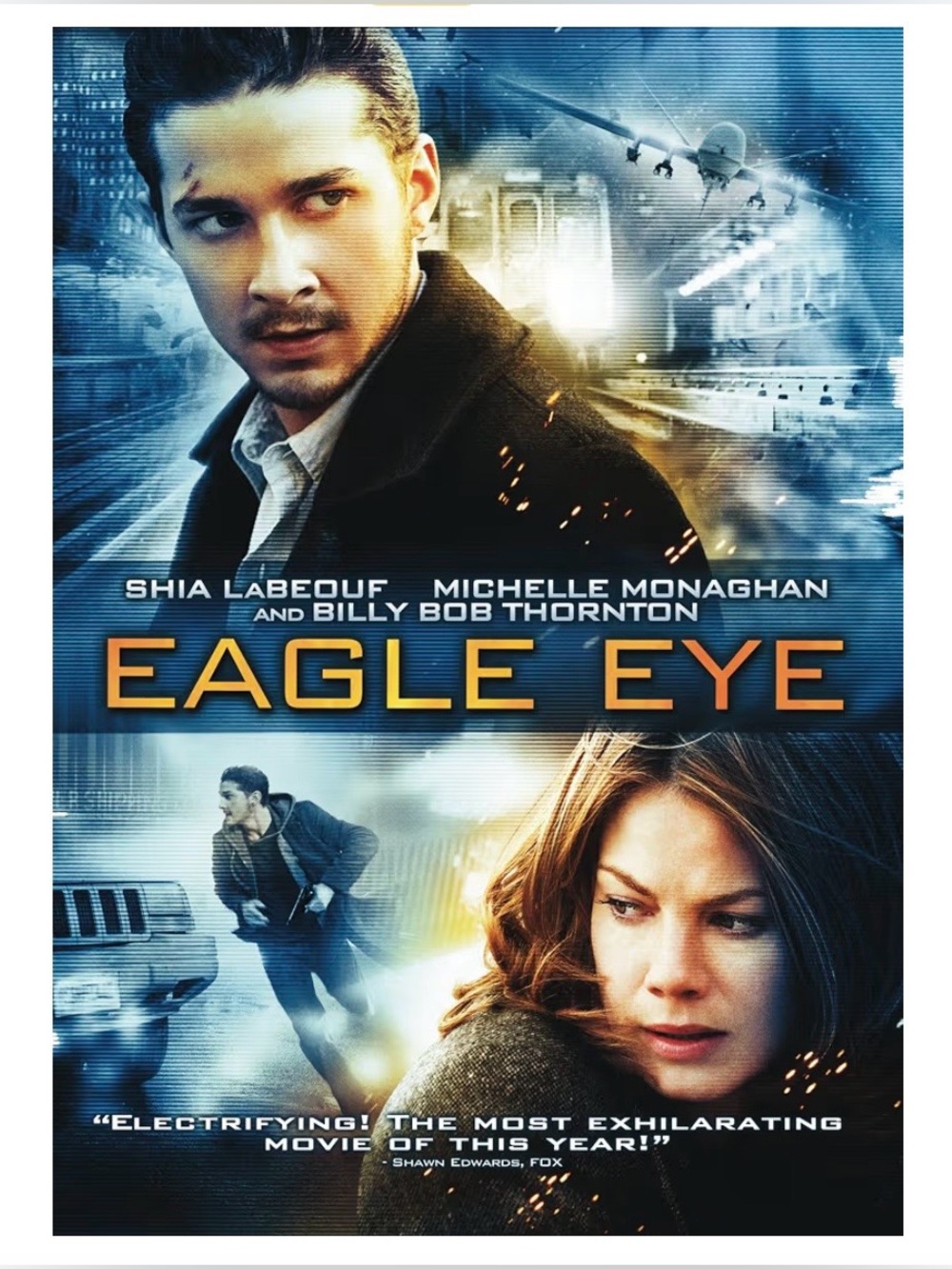 {EAGLE EYE} DVD Widescreen Blockbuster video store copy (2008)
